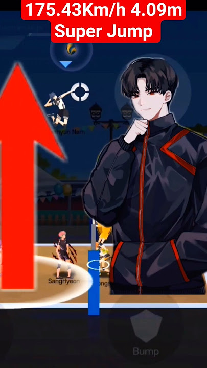 175.43Km/h 4.09m super jump Jaehyun Nam The Spike volleyball game #thespikevolleyballgame