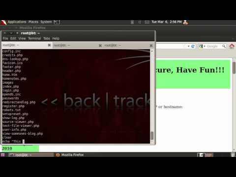 Perl one liner reverse shell demo (One Request Ownage) + Mutillidae
