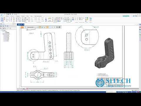 Solid Edge Tutorial  How to Design a Part using Synchronous Technology