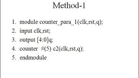 parameterized module