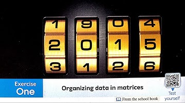 Answer -  El Moasser 2022 Senior 1 - Algebra - Lesson 1 ( Organizing Data in Matrices - Part 2 ) T2