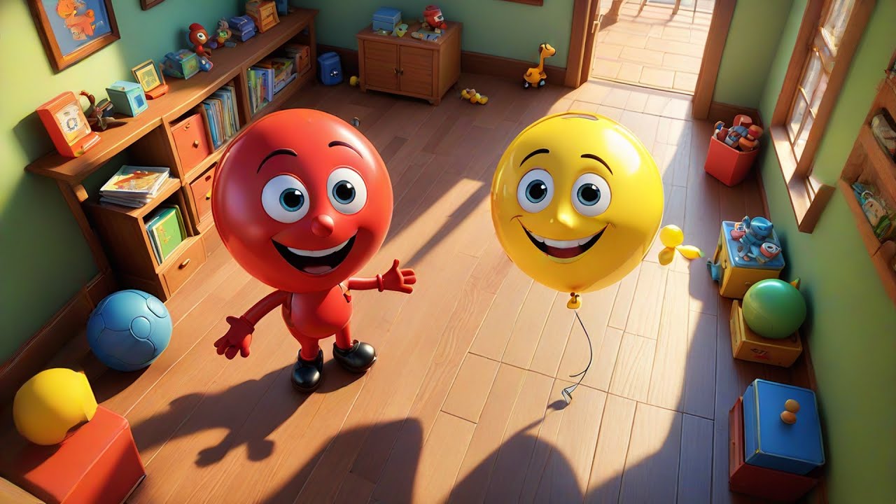 Five Bright Balloons Learn Directions | Directional Song for Kids | Rhymes and Educational Videos