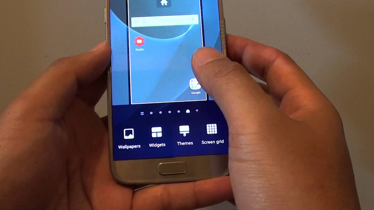 Samsung Galaxy S7 How to ReOrder Home Screen Pages YouTube