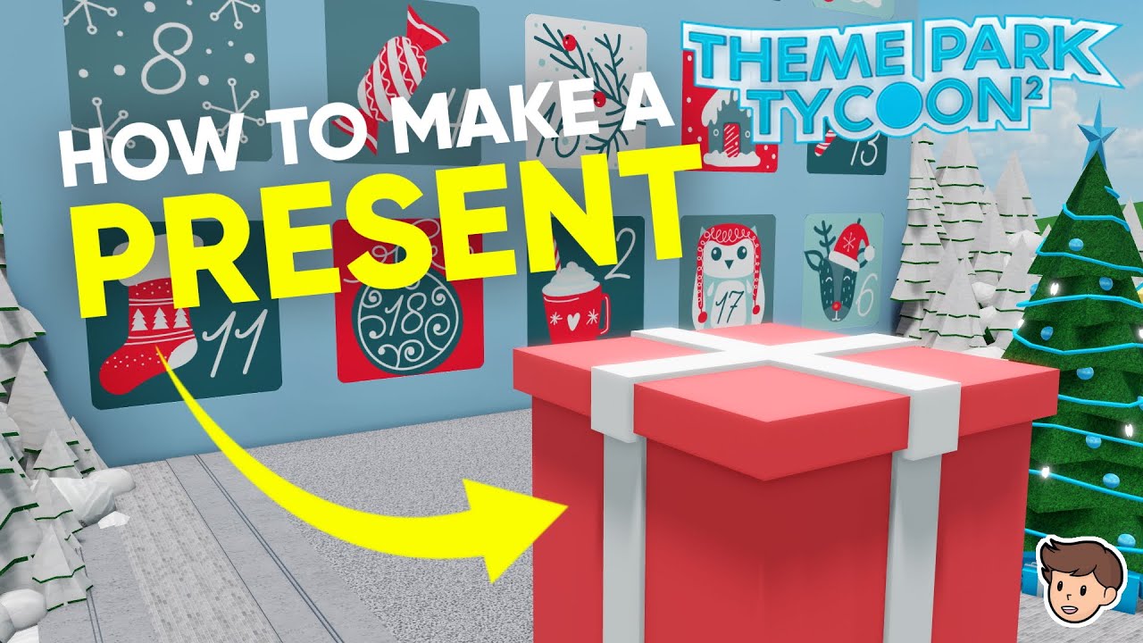 🎅🏼 Theme Park Tycoon 2 How To Make A GIANT Present | Christmas Calendar | Kosii