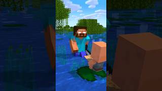 Help Herobrine Find Treasure And Save Baby Villager From Witch (Bones - Imagine Dragons) #Villagers