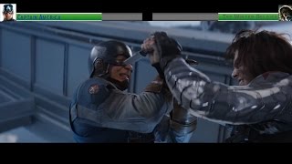 Captain America vs The Winter Soldier 2nd Fight...with healthbars