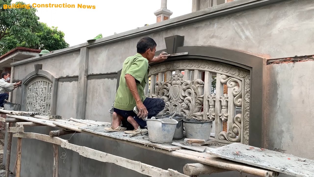Creative Fence Wall Construction Techniques Using Sand And Cement ...