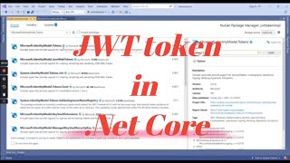 Create JSON Web Token (JWT) in .Net Core Web API