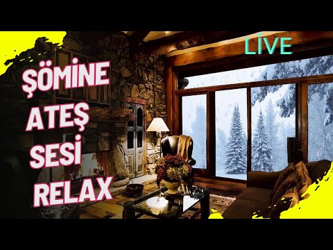 ŞÖMİNE ATEŞ SESİ EŞLİĞİNDE RAHATLAYIN DİNLENİN  STRESİ AZALTIN #relax #relaxingmusic #şöminesesi