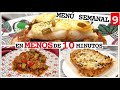 9️⃣🍅 10 RECETAS EN 10 MINUTOS😲. MENÚ SEMANAL 9 Todo lo que Puedes Hacer con un PISTO. BATCH COOKING