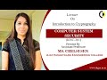 ''Introduction to Cryptography'' Computer System Security Lecture 01 By Ms  Chelsi Sen, AKGEC