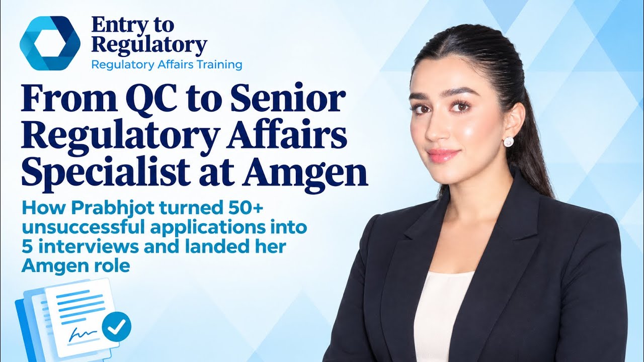 From 50+ Applications to Senior Regulatory Affairs Specialist at Amgen