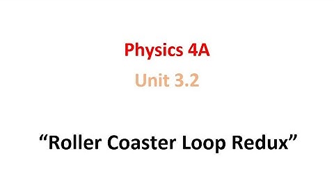 Roller Coaster Loop Redux