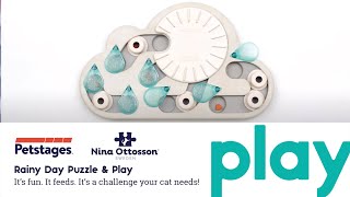 Nina Ottosson by Petstages Rainy Day Puzzle & Play Cat Puzzle Game