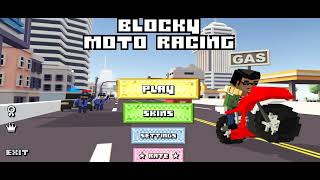 เกมมอเตอร์ไซค์ blocky moto racing screenshot 2