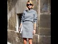 The Cool and Chic Grey Color Fall Street Looks Collection.