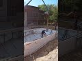 ICF pool pour #concrete #building #work #pool #construction #swimmingpool #icf #diy #gopro #iphone