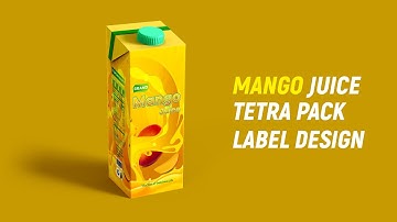 How to Mango Juice Package Design - Logo and Product Label Design - Illustrator Tutorial