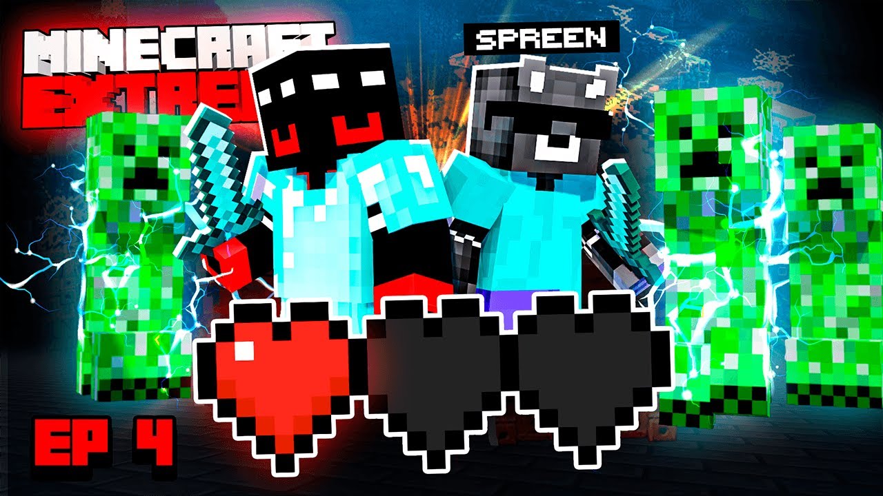 CREEPERS ELECTRICOS... | MINECRAFT EXTREMO DÍA 4