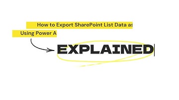 How to export SharePoint list data as CSV file using Power Automate?  | Tamil | Chapter - 7