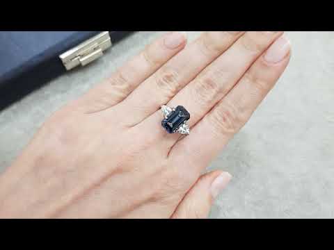 Unheated octagon cut tanzanite 4.46 ct, Tanzania Video  № 1