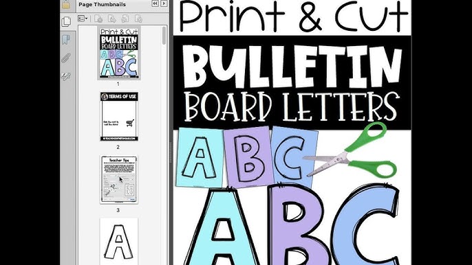 printable-bulletin-board-letters-youtube for Free Printable Bulletin Board Letters Pdf Printable Bulletin Board Letters - YouTube for Free Printable Bulletin Board Letters Pdf