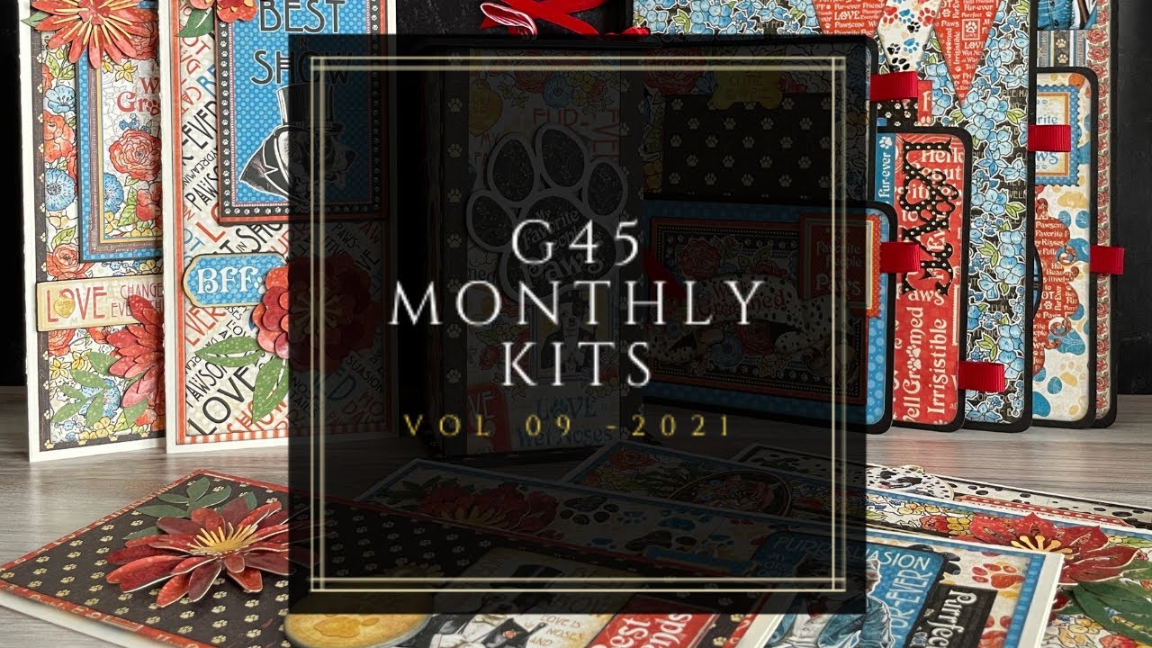 G45 Monthly Kits Vol 09 2021 - Board Book, Treat Box, and Slim-line Card Set