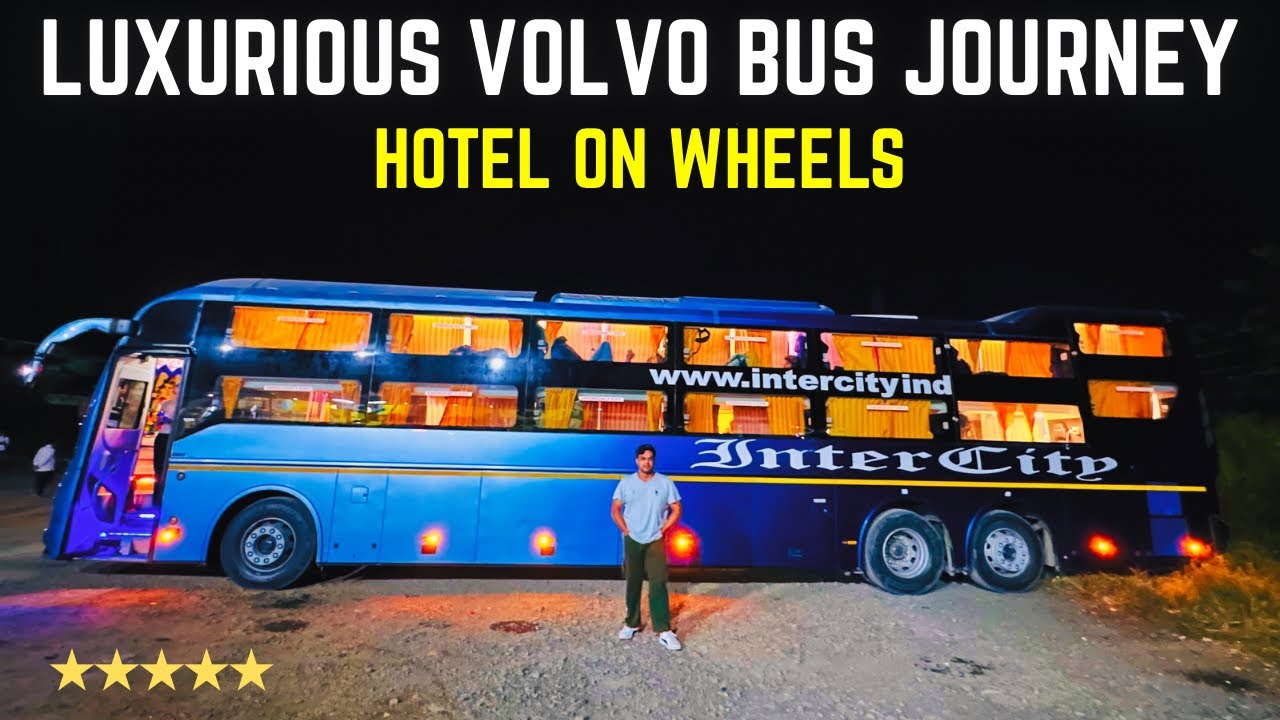 ₹2000 Per Person Most Luxurious VOLVO 9600s Multi Axle AC Sleeper Bus Journey😍
