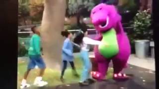 Barney Comes To Life Squares Squares Everywhere