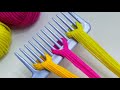 Amazing 2 Beautiful Woolen Yarn Flower making ideas with Hair Comb | Easy Sewing Hack