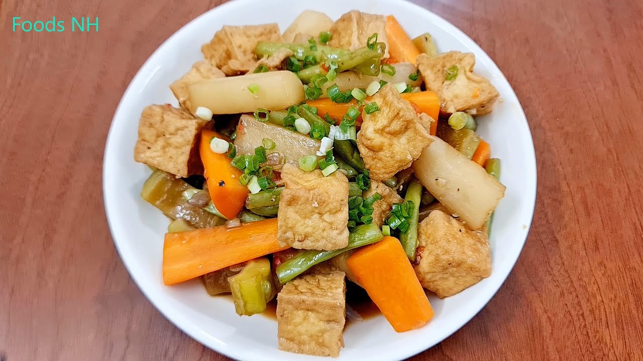 Đậu hủ kho rau củ, cách làm đáp ứng được tất cả yêu cầu của bà con mình ...
