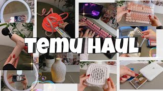 Aesthetic Unboxing 💗 | TEMU Tech Haul 2025 – Cute & Budget-Friendly Finds!