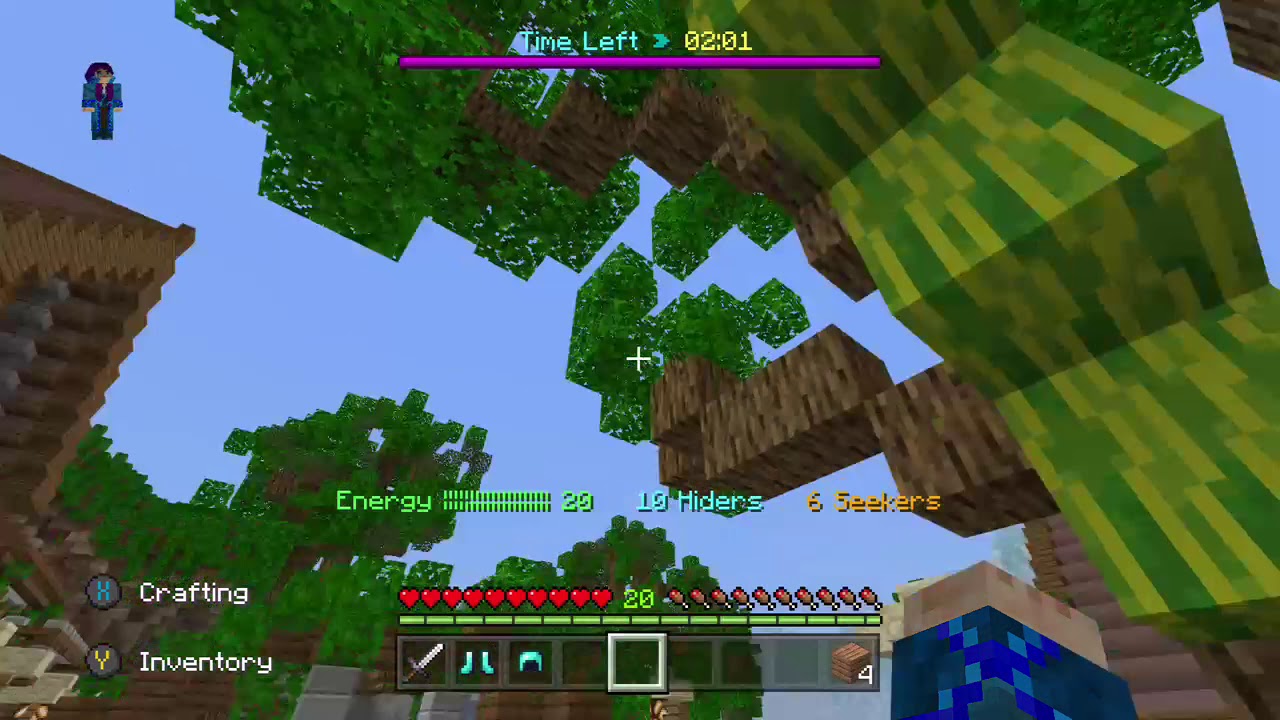 The watermelon tree: Minecraft Bedrock edition hide and seek - YouTube