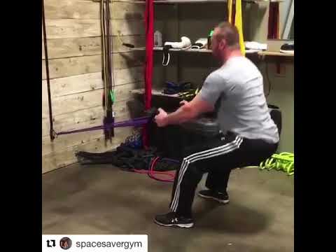 Space Saver Gym Home Gym Equipment For Resistance Band Workouts Youtube