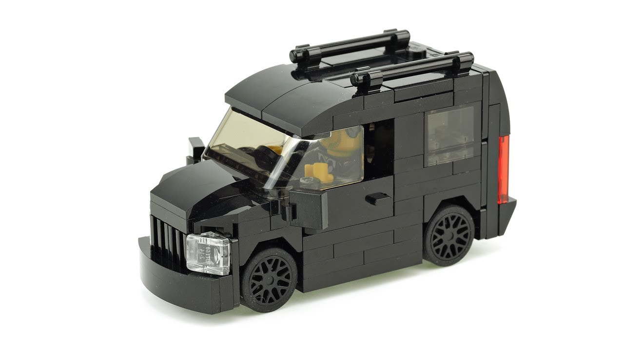LEGO Black Minivan. MOC Building 