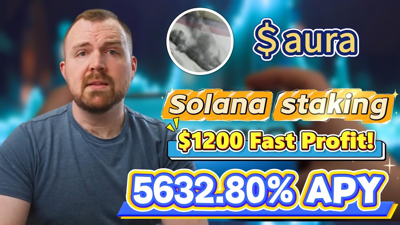 Stake aura Coin in aura Solana – Passive 5632.80% APY Crypto Income