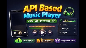 API Based Music Player 🎵 | JavaScript Music Player with Playlist & API