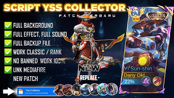 UPDATE Script Skin Yss Collector - Lone Destructor No Password | Full Effect Voice | Patch Terbaru