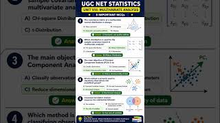 UGC NET Statistics | Multivariate Analysis MCQs| Unit 8 #ugcnetstatistics #ugcnet2026 #statistics
