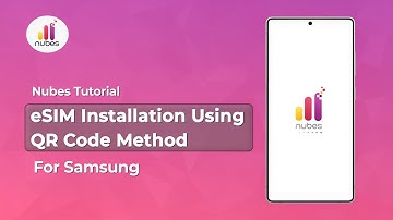 How to Activate eSIM on Samsung Galaxy in | QR Code Installation Method | Nubes Tutorial