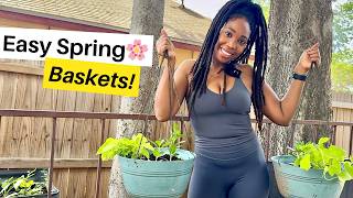 Easy Spring Hanging Baskets Light Garden Day Lowe s Trip