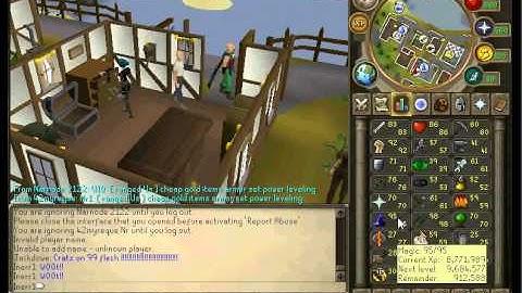runescape me getting 99 fletching with live commentry