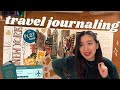 How to Start a Travel Journal | Flip-through + journaling tips/ideas (Abbey Sy Travel Journal)