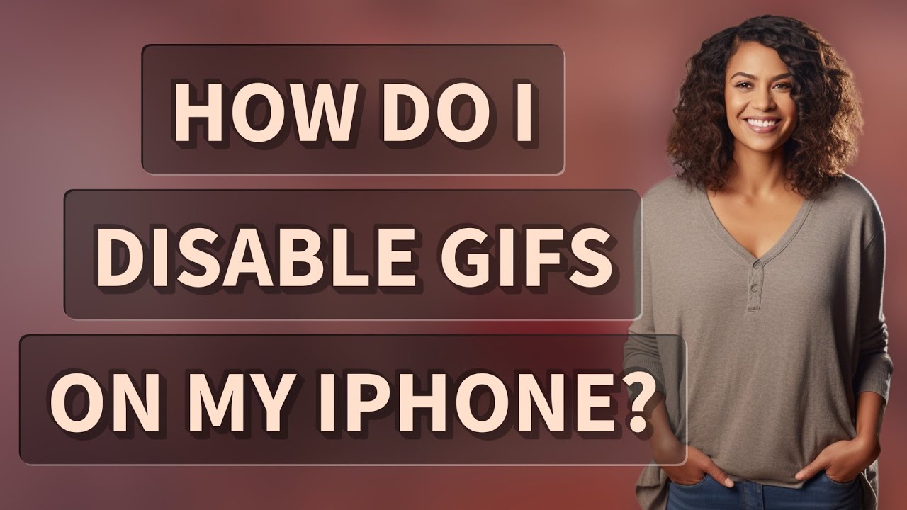 How do I disable GIFs on my iPhone?