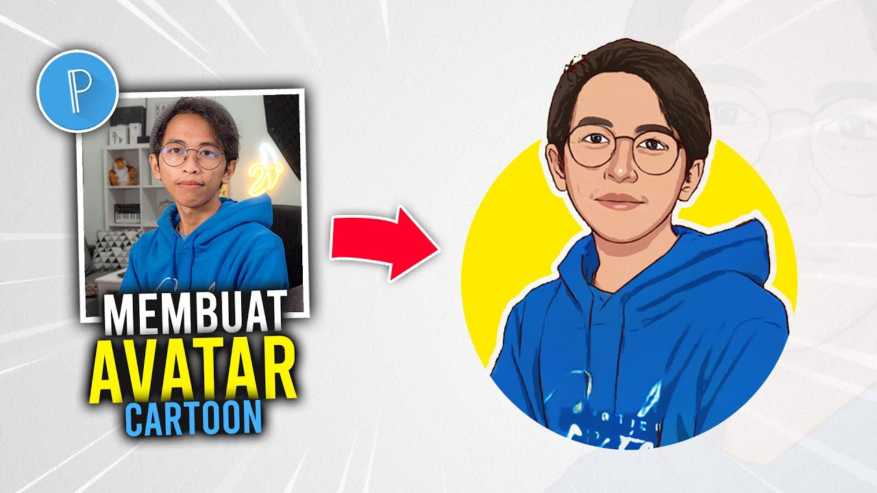 Cara Membuat Avatar Kartun pakai Foto Sendiri di Hp Android PIXELLAB