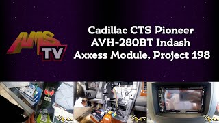 Car stereo installation on this Cadillac CTS with Pioneer in Los Angeles