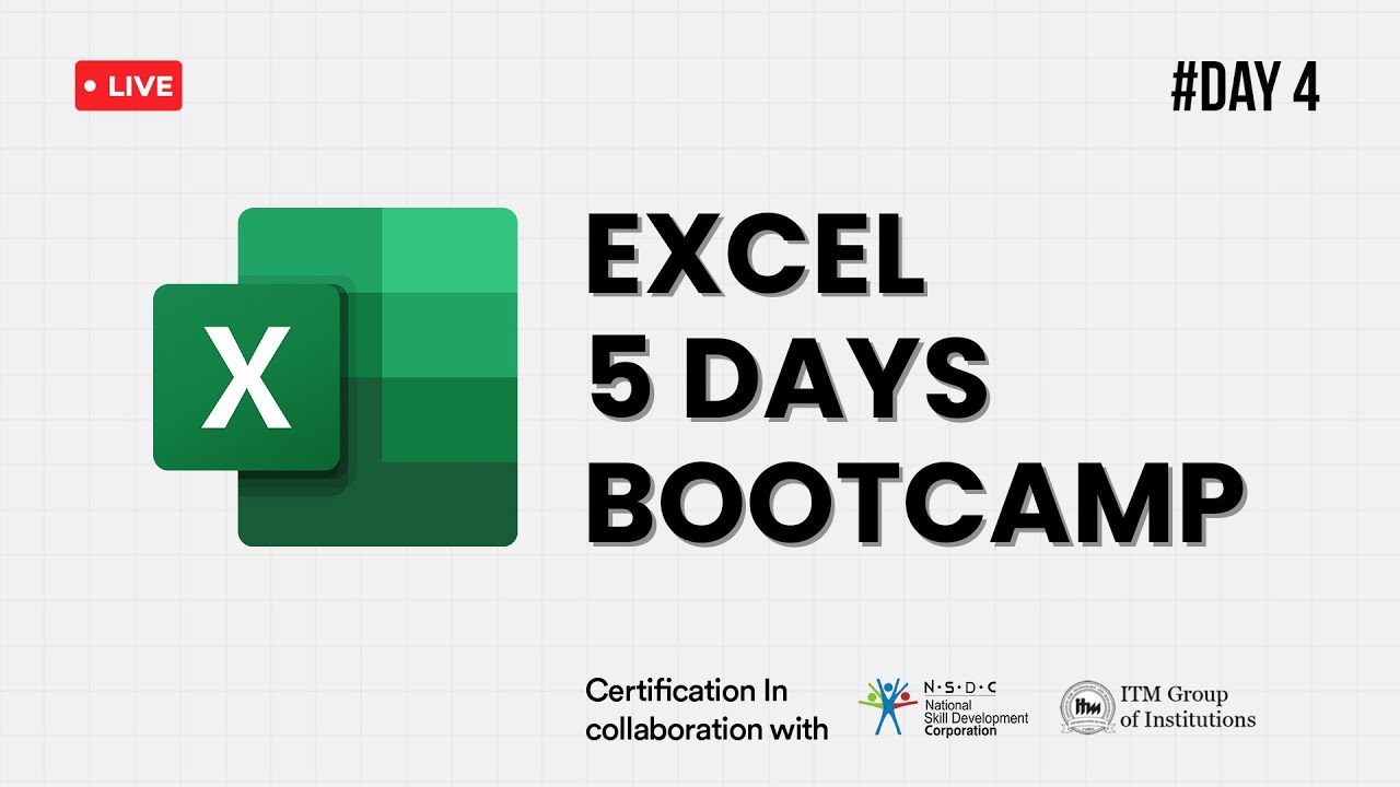 Day 4 | Advanced Excel Functions and Data Analysis - YouTube