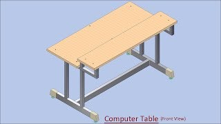 Celebrity Autodesk Inventor Tutorial--'Computer Table' (Volume-1) Profile