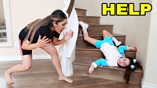 We Can't Believe She Fell Down The Stairs... | Jancy Family