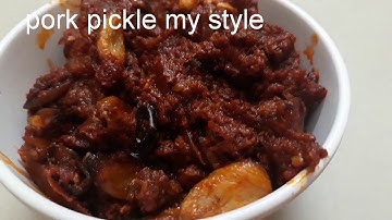 Pork pickle recipe...udupi style...easy and simple recipe...with yummy taste...from my kitchen